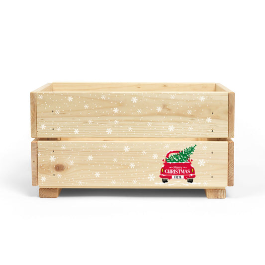 Personalised Driving Home For Christmas Christmas Eve Crate Box