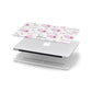 Personalised Dusty Pink Flowers Apple MacBook Case in Detail