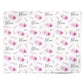 Personalised Dusty Pink Flowers Personalised Wrapping Paper Alternative