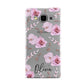 Personalised Dusty Pink Flowers Samsung Galaxy A5 Case