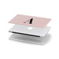 Personalised Dusty Pink Initial Apple MacBook Case in Detail