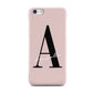 Personalised Dusty Pink Initial Apple iPhone 5c Case