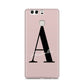 Personalised Dusty Pink Initial Huawei P9 Case