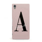 Personalised Dusty Pink Initial Sony Xperia Case