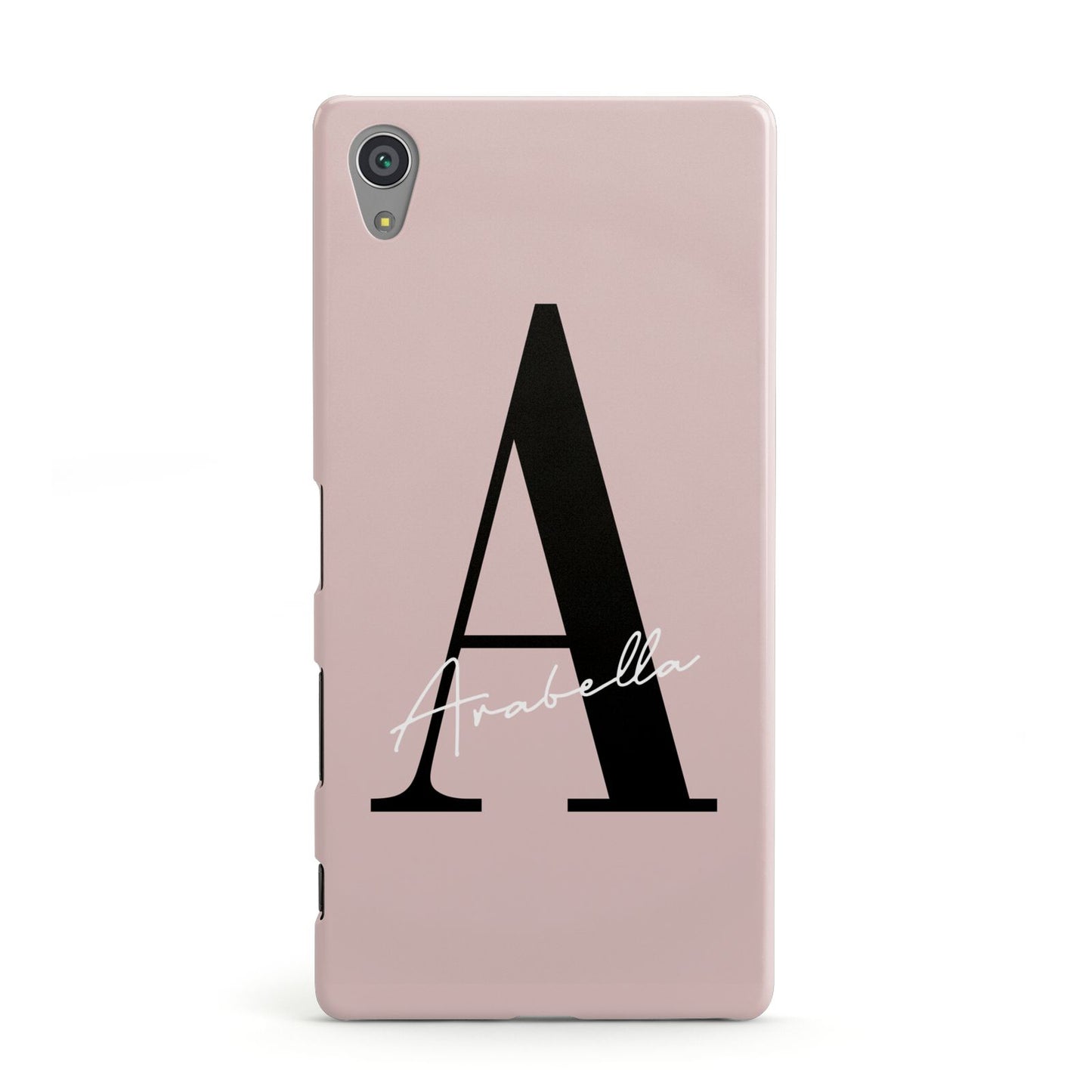 Personalised Dusty Pink Initial Sony Xperia Case