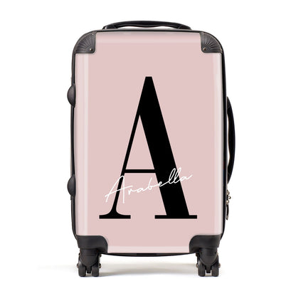 Personalised Dusty Pink Initial Suitcase