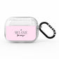Personalised Dusty Pink Name AirPods Pro Glitter Case