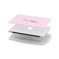 Personalised Dusty Pink Name Apple MacBook Case in Detail