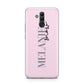 Personalised Dusty Pink Name Huawei Mate 20 Lite
