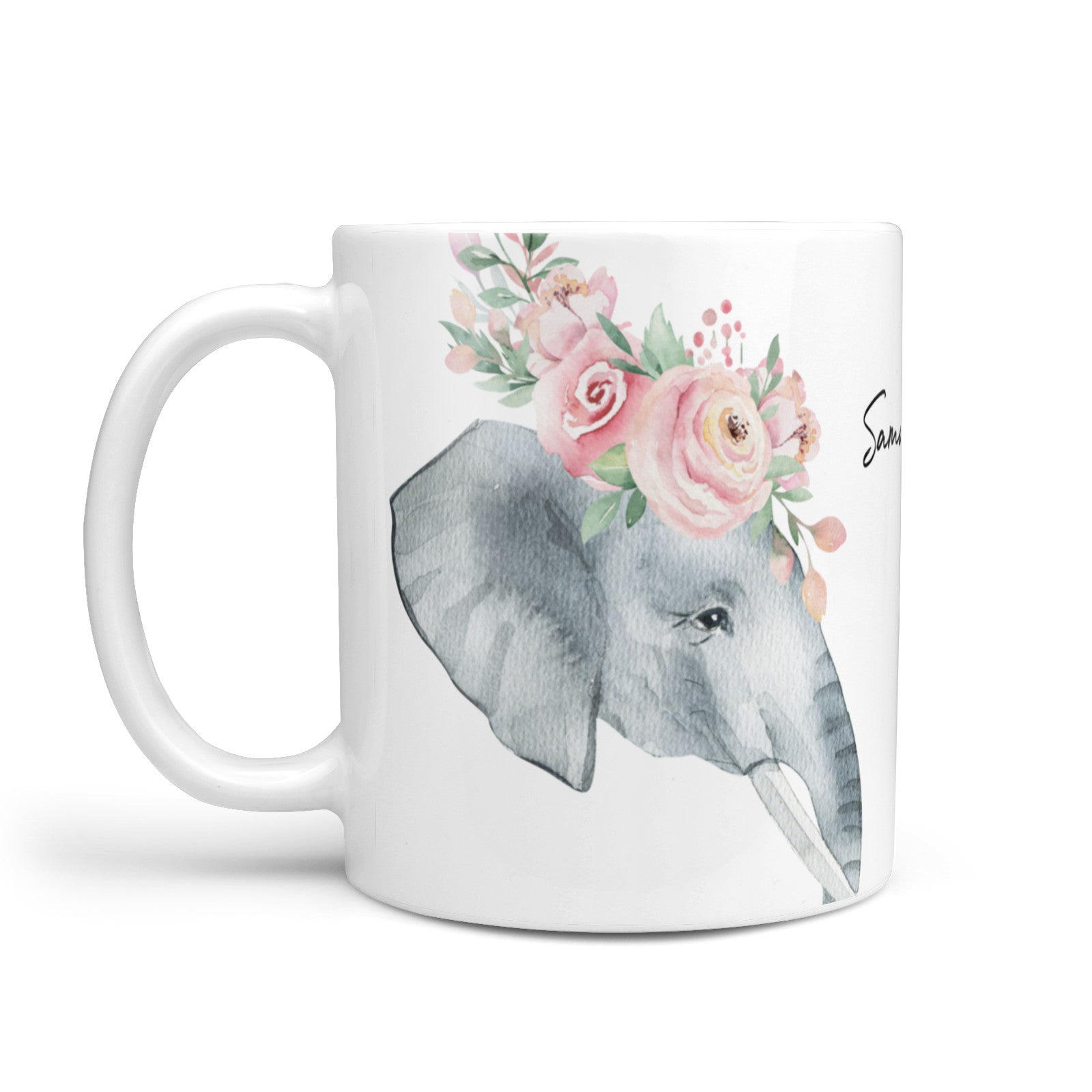 Personalised Elephant 10oz Mug Alternative Image 1