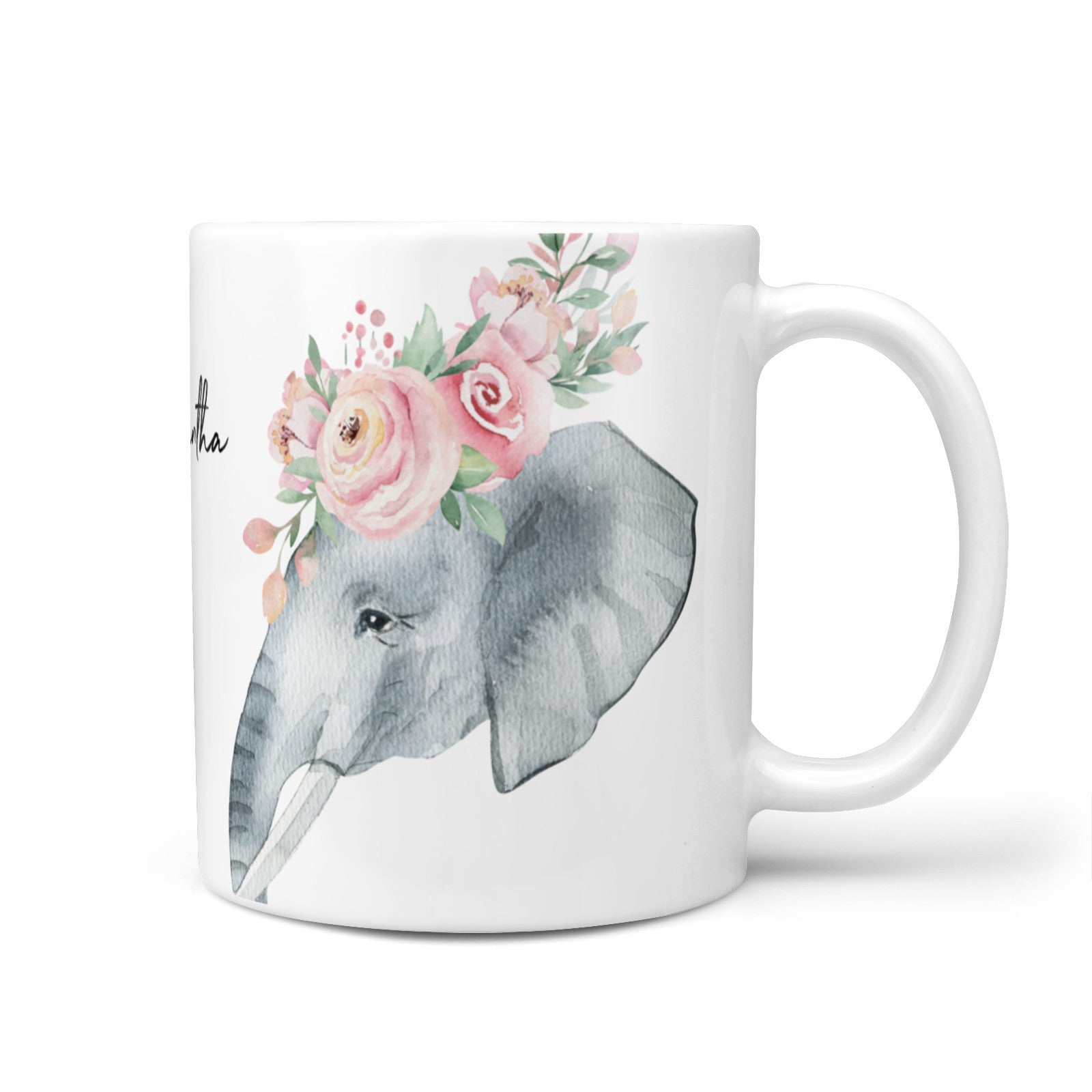 Personalised Elephant 10oz Mug