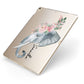 Personalised Elephant Apple iPad Case on Gold iPad Side View