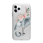 Personalised Elephant Apple iPhone 11 Pro Max in Silver with Bumper Case