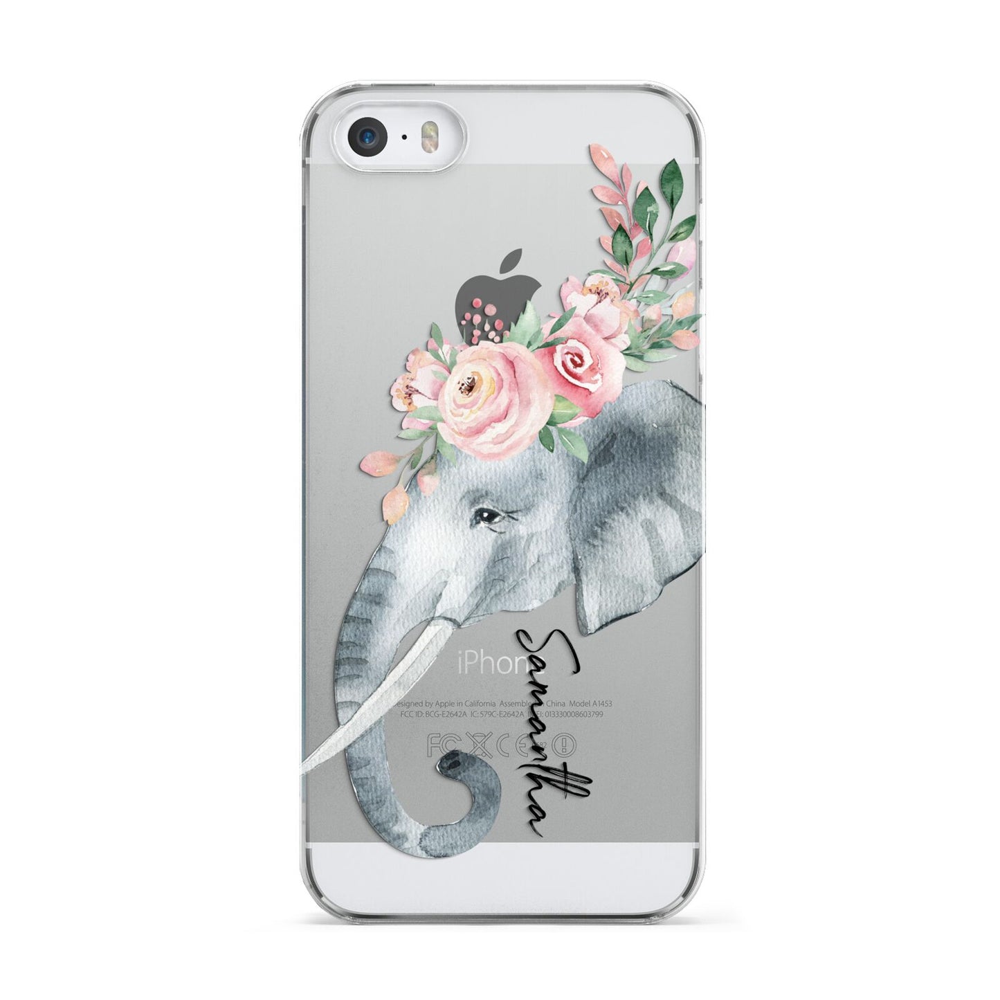 Personalised Elephant Apple iPhone 5 Case