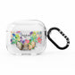 Personalised Elephant Floral AirPods Clear Case 3rd Gen