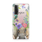 Personalised Elephant Floral Huawei P Smart 2021
