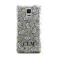 Personalised Elephant Initials Clear Samsung Galaxy Note 4 Case