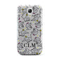 Personalised Elephant Initials Clear Samsung Galaxy S4 Mini Case