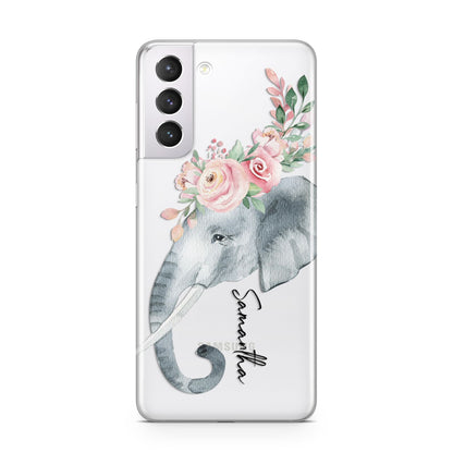 Personalised Elephant Samsung S21 Case