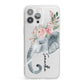 Personalised Elephant iPhone 13 Pro Max Clear Bumper Case