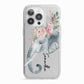 Personalised Elephant iPhone 13 Pro TPU Impact Case with White Edges