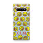 Personalised Emoji Initials Clear Samsung Galaxy S10 Plus Case