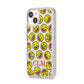 Personalised Emoji Initials Clear iPhone 14 Clear Tough Case Starlight Angled Image