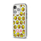 Personalised Emoji Initials Clear iPhone 14 Pro Clear Tough Case Silver Angled Image