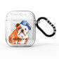 Personalised English Bulldog AirPods Glitter Case