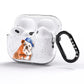 Personalised English Bulldog AirPods Pro Glitter Case Side Image