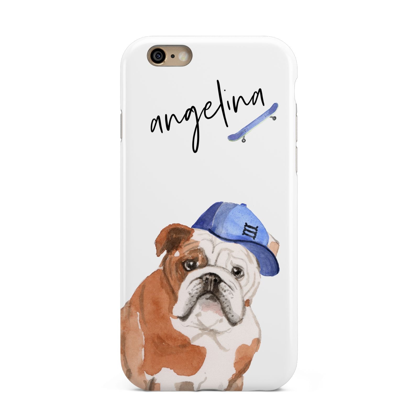 Personalised English Bulldog Apple iPhone 6 3D Tough Case