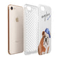 Personalised English Bulldog Apple iPhone 7 8 3D Tough Case Expanded View