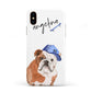 Personalised English Bulldog Apple iPhone XS 3D Tough