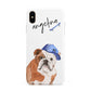 Personalised English Bulldog Apple iPhone Xs Max 3D Tough Case