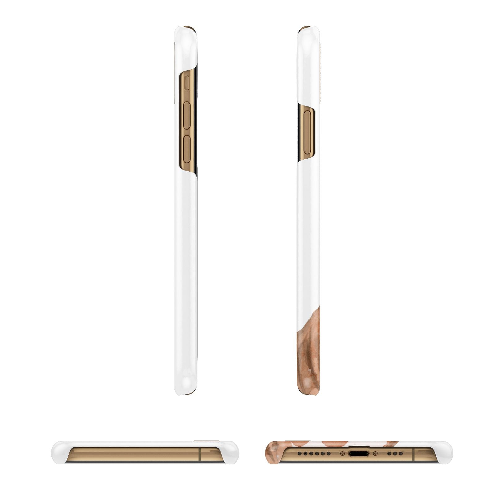 Personalised English Bulldog iPhone 11 3D Snap Case Angle Images