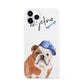 Personalised English Bulldog iPhone 11 Pro 3D Snap Case