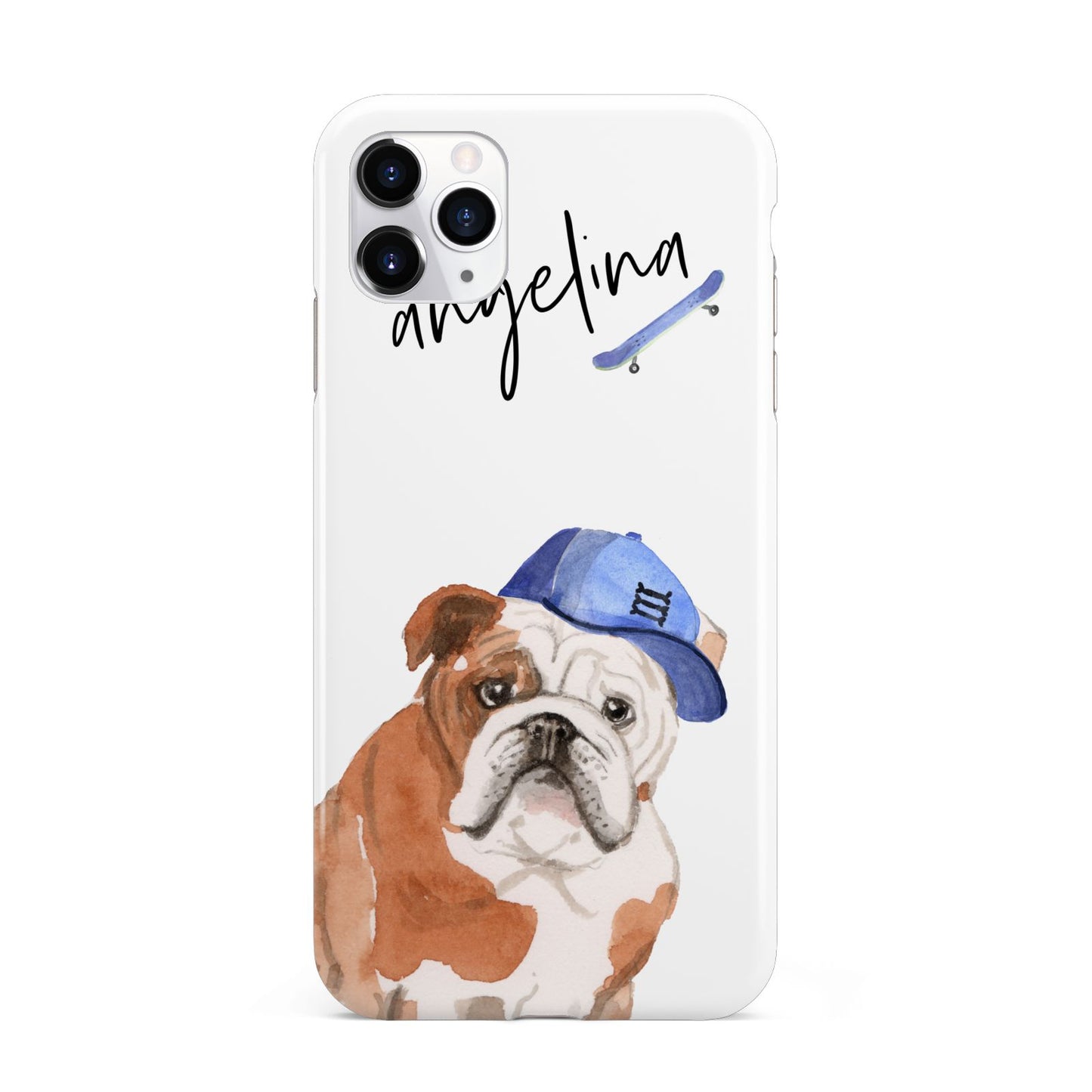 Personalised English Bulldog iPhone 11 Pro Max 3D Tough Case
