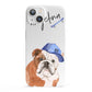 Personalised English Bulldog iPhone 13 Full Wrap 3D Snap Case