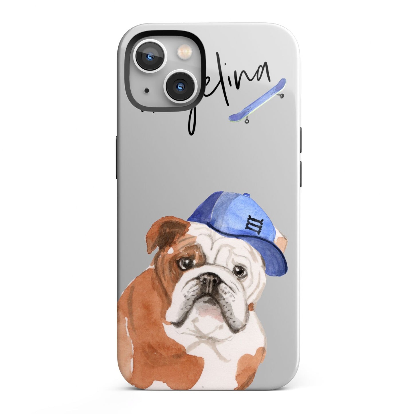 Personalised English Bulldog iPhone 13 Full Wrap 3D Tough Case