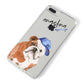 Personalised English Bulldog iPhone 8 Plus Bumper Case on Silver iPhone Alternative Image