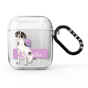 Personalised English Pointer AirPods Case