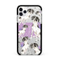 Personalised English Pointer Apple iPhone 11 Pro Max in Silver with Black Impact Case