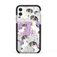 Personalised English Pointer Apple iPhone 11 in White with Black Impact Case