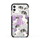 Personalised English Pointer Apple iPhone 11 in White with Black Impact Case