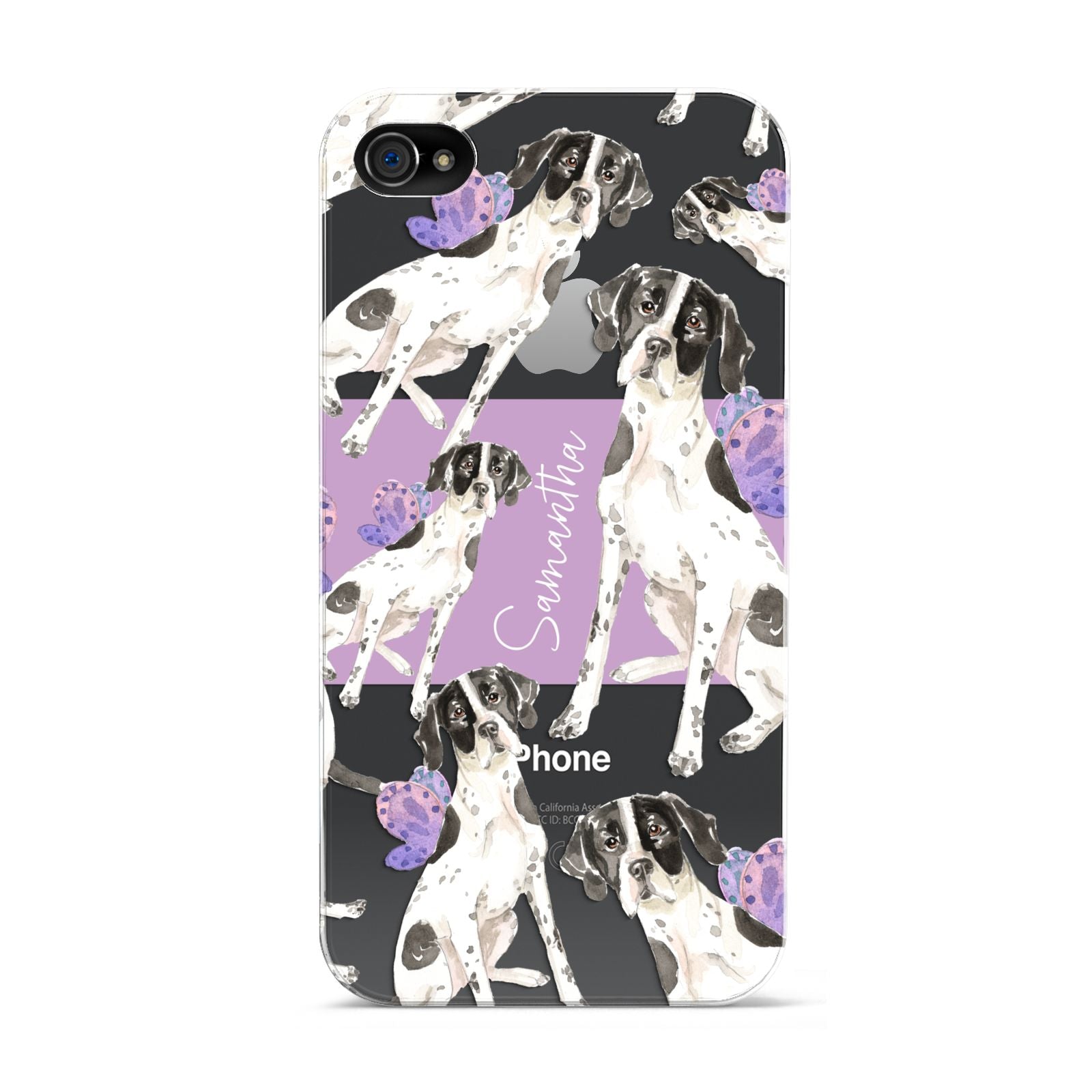 Personalised English Pointer Apple iPhone 4s Case