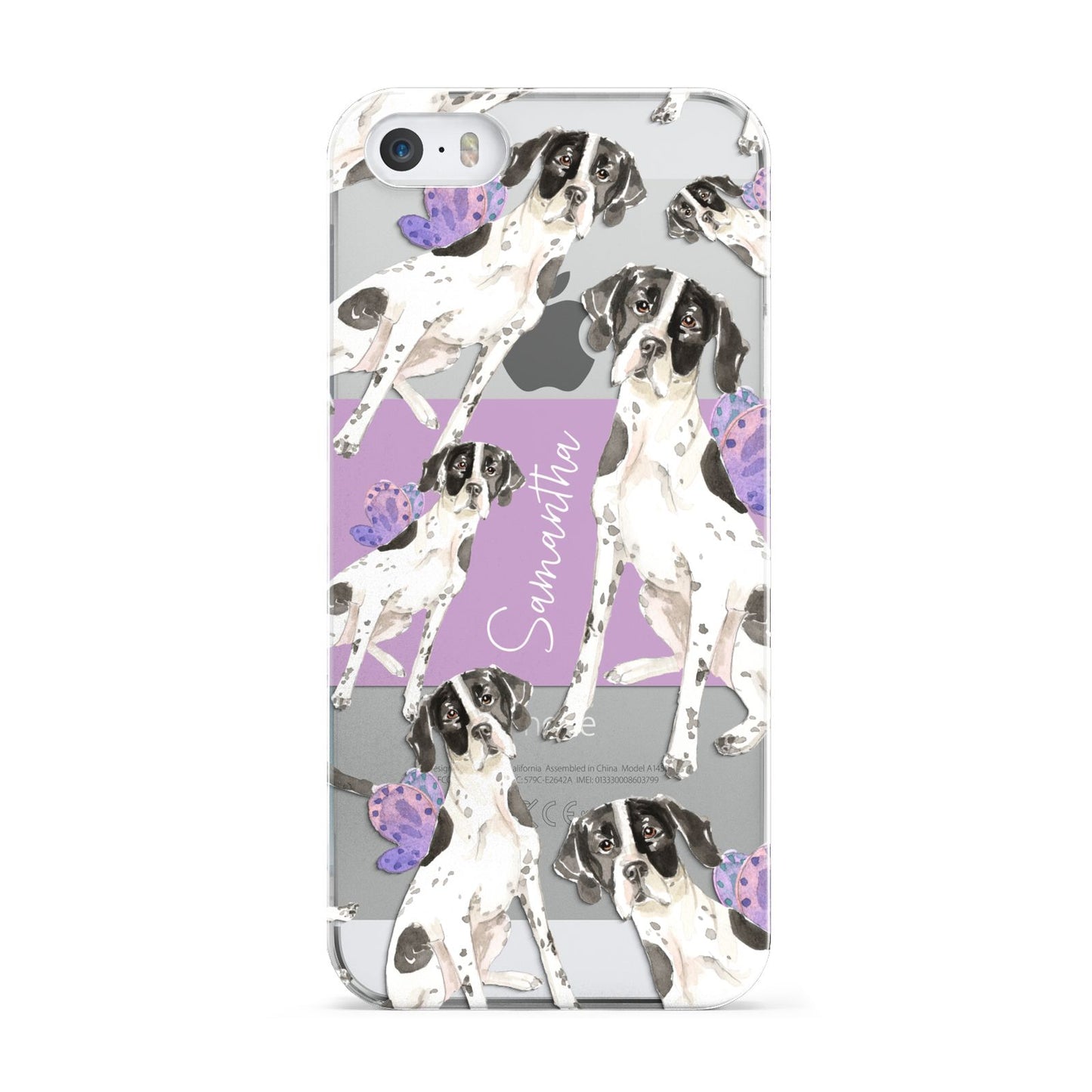 Personalised English Pointer Apple iPhone 5 Case