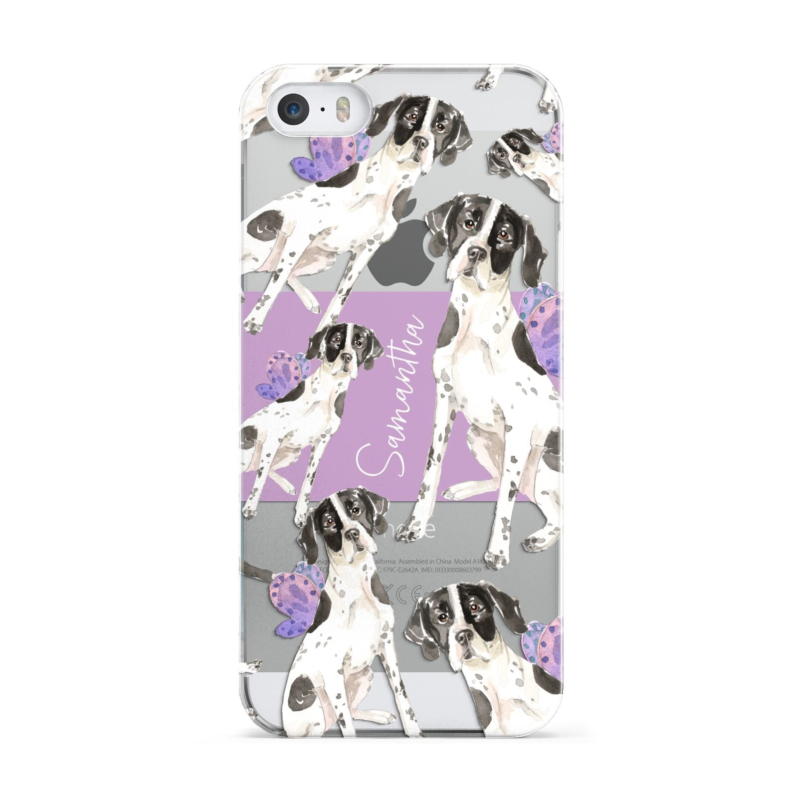 Personalised English Pointer Apple iPhone 5 Case
