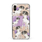 Personalised English Pointer Apple iPhone Xs Max Impact Case Black Edge on Gold Phone