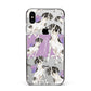 Personalised English Pointer Apple iPhone Xs Max Impact Case Black Edge on Silver Phone