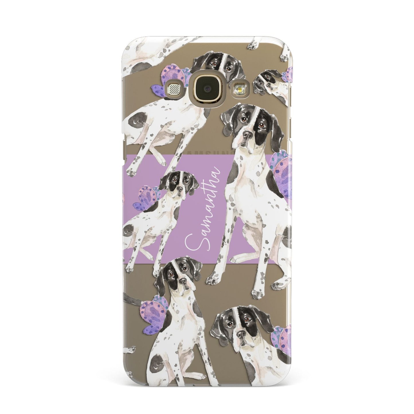 Personalised English Pointer Samsung Galaxy A8 Case